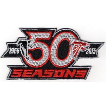 Stitched Atlanta Atlanta Falcons 50th 1966-2015 Seasons Jersey Patch