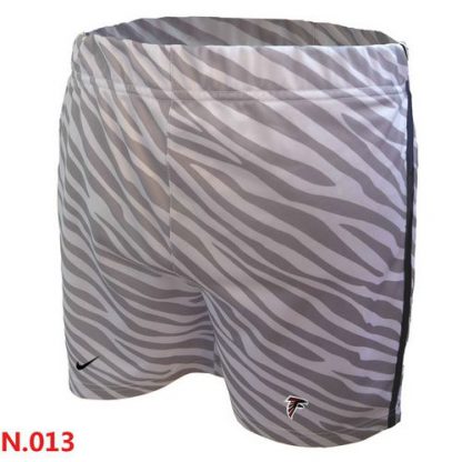 Women's Nike NFL Atlanta Atlanta Falcons Embroidered Team Logo Zebra Stripes Shorts