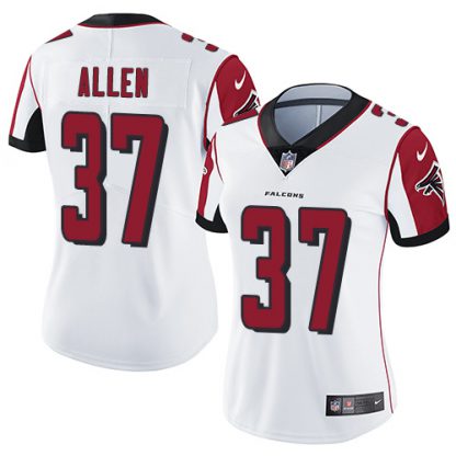 Nike Atlanta Falcons #37 Ricardo Allen White Women's Stitched NFL Vapor Untouchable Limited Jersey