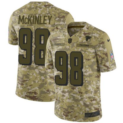 Nike Atlanta Falcons #98 Takkarist McKinley Camo Youth Stitched NFL Limited 2018 Salute to Service Jersey