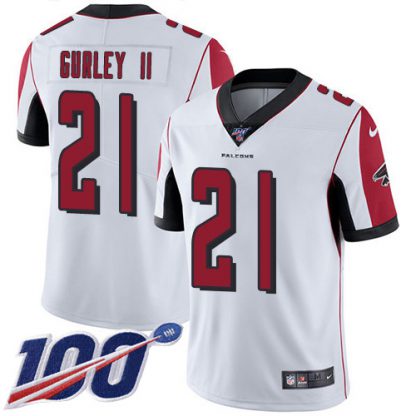 Nike Atlanta Falcons #21 Todd Gurley II White Youth Stitched NFL 100th Season Vapor Untouchable Limited Jersey