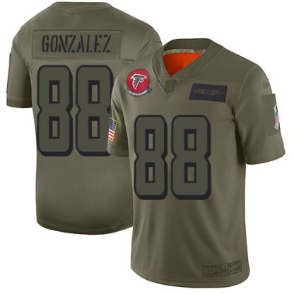 Nike Atlanta Falcons #88 Tony Gonzalez Camo Men's Stitched NFL Limited 2019 Salute To Service Jersey