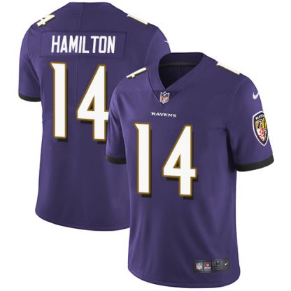 Nike Baltimore Ravens #14 Kyle Hamilton Purple Team Color Youth Stitched NFL Vapor Untouchable Limited Jersey