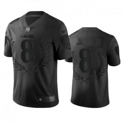 Baltimore Baltimore Ravens #8 Lamar Jackson Men's Nike Black NFL MVP Limited Edition Jersey