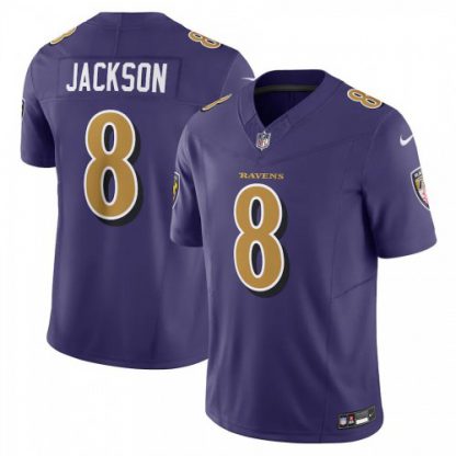 Baltimore Baltimore Ravens #8 Lamar Jackson Nike Men's Purple Vapor F.U.S.E. Limited Alternate Jersey