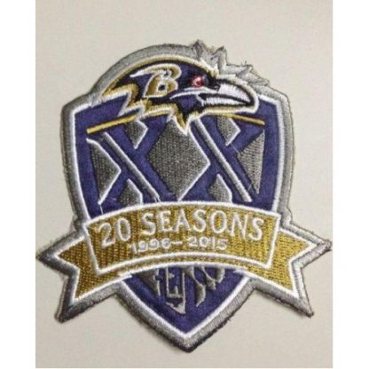 Stitched Baltimore Baltimore Ravens 1996-2015 20th Seasons Jersey Patch