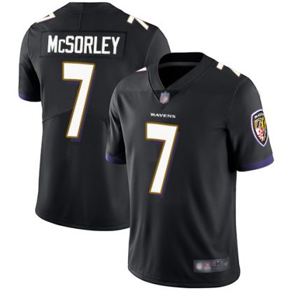 Nike Baltimore Ravens #7 Trace McSorley Black Alternate Men's Stitched NFL Vapor Untouchable Limited Jersey