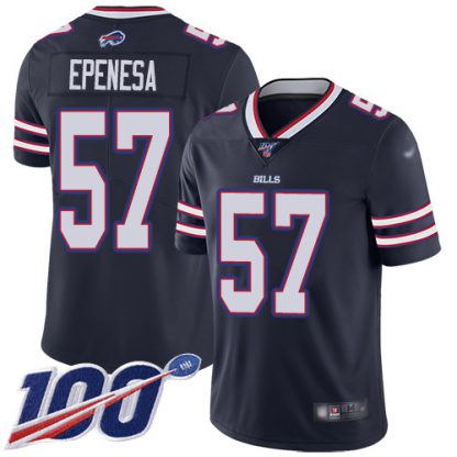 Nike Buffalo Bills #57 A.J. Epenesas Navy Youth Stitched NFL Limited Inverted Legend 100th Season Jersey