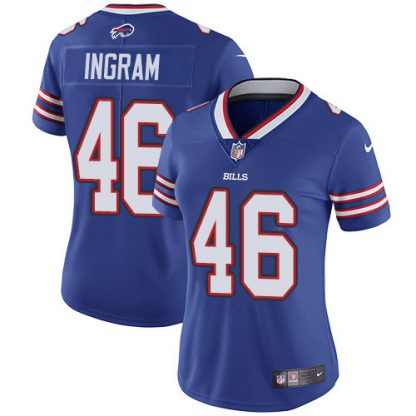 Nike Buffalo Bills #46 Ja'Marcus Ingram Royal Blue Team Color Women's Stitched NFL Vapor Untouchable Limited Jersey