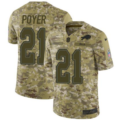 Nike Buffalo Bills #21 Jordan Poyer Camo Youth Stitched NFL Limited 2018 Salute to Service Jersey