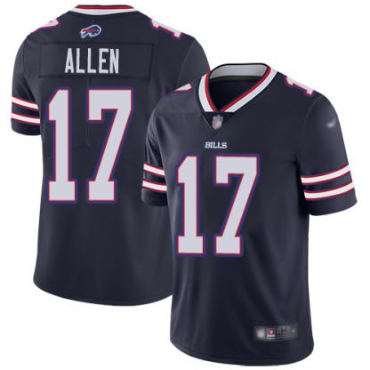 Nike Buffalo Bills #17 Josh Allen Navy Men's Stitched NFL Limited Inverted Legend Jersey