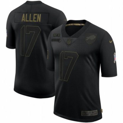 Buffalo Buffalo Bills #17 Josh Allen Nike 2020 Salute To Service Limited Jersey Black