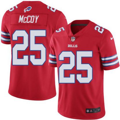 Nike Buffalo Bills #25 LeSean McCoy Red Men's Stitched NFL Elite Rush Jersey