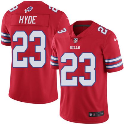 Nike Buffalo Bills #23 Micah Hyde Red Men's Stitched NFL Limited Rush Jersey