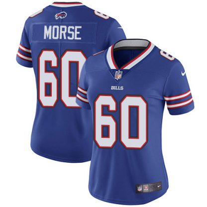 Nike Buffalo Bills #60 Mitch Morse Royal Blue Team Color Women's Stitched NFL Vapor Untouchable Limited Jersey