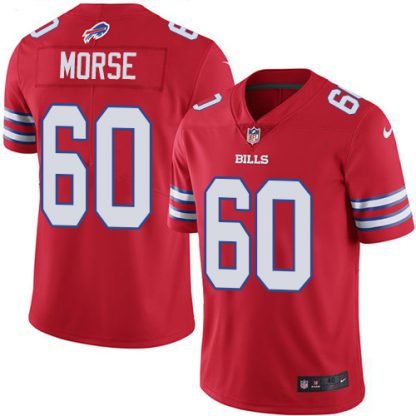 Nike Buffalo Bills #60 Mitch Morse Red Youth Stitched NFL Limited Rush Jersey