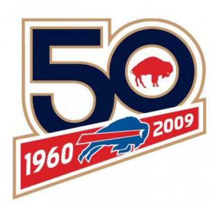 Stitched Buffalo Buffalo Bills 50th Anniversary Jersey Patch