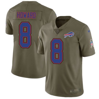 Buffalo Buffalo Bills #8 O. J. Howard Olive Men's Stitched NFL Limited 2017 Salute To Service Jersey