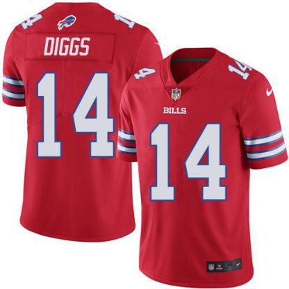 Nike Buffalo Bills #14 Stefon Diggs Red Youth Stitched NFL Limited Rush Jersey