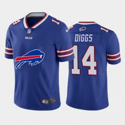 Buffalo Buffalo Bills #14 Stefon Diggs Royal Blue Men's Nike Big Team Logo Vapor Limited NFL Jersey