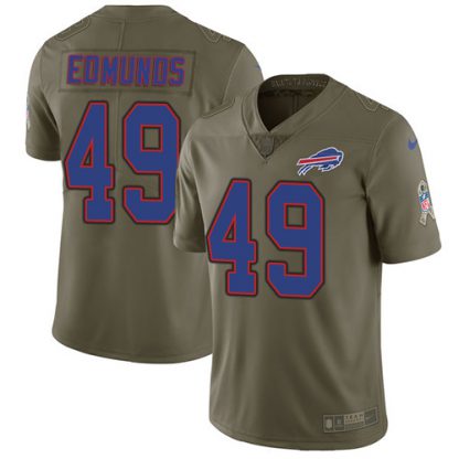 Nike Buffalo Bills #49 Tremaine Edmunds Olive Youth Stitched NFL Limited 2017 Salute to Service Jersey