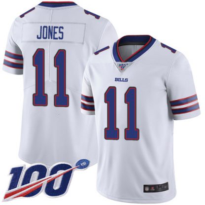 Nike Buffalo Bills #11 Zay Jones White Men's Stitched NFL 100th Season Vapor Limited Jersey