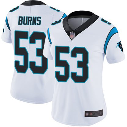 Nike Carolina Panthers #53 Brian Burns White Women's Stitched NFL Vapor Untouchable Limited Jersey
