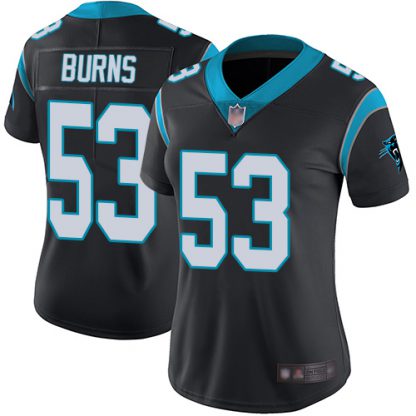 Nike Carolina Panthers #53 Brian Burns Black Team Color Women's Stitched NFL Vapor Untouchable Limited Jersey