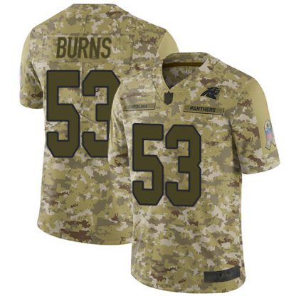 Nike Carolina Panthers #53 Brian Burns Camo Youth Stitched NFL Limited 2018 Salute to Service Jersey