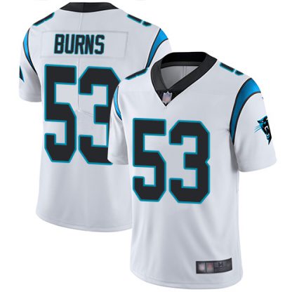 Nike Carolina Panthers #53 Brian Burns White Men's Stitched NFL Vapor Untouchable Limited Jersey
