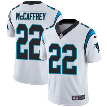 Nike Carolina Panthers #22 Christian McCaffrey White Youth Stitched NFL Vapor Untouchable Limited Jersey