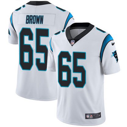 Nike Carolina Panthers #65 Dennis Daley White Youth Stitched NFL Vapor Untouchable Limited Jersey