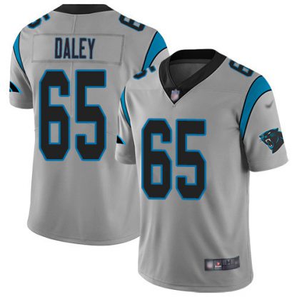 Nike Carolina Panthers #65 Dennis Daley Silver Youth Stitched NFL Limited Inverted Legend Jersey