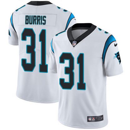 Nike Carolina Panthers #31 Juston Burris White Men's Stitched NFL Vapor Untouchable Limited Jersey