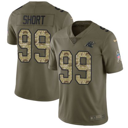 Nike Carolina Panthers #99 Kawann Short Olive/Camo Youth Stitched NFL Limited 2017 Salute to Service Jersey