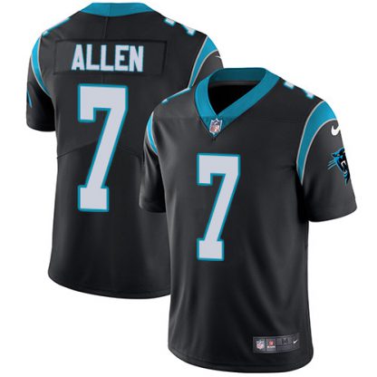 Nike Carolina Panthers #7 Kyle Allen Black Team Color Men's Stitched NFL Vapor Untouchable Limited Jersey