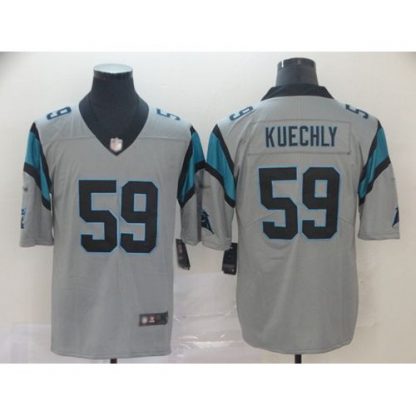 Nike Carolina Panthers #59 Luke Kuechly Silver Men's Stitched NFL Limited Inverted Legend Jersey