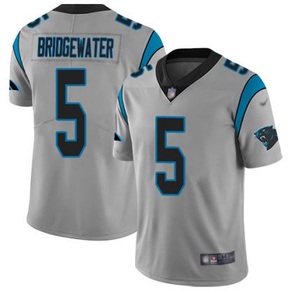 Nike Carolina Panthers #5 Teddy Bridgewater Silver Men's Stitched NFL Limited Inverted Legend Jersey