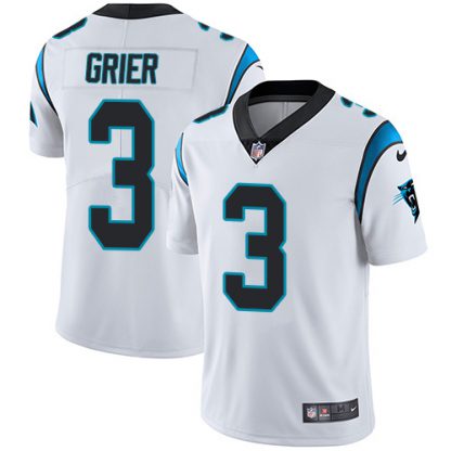Nike Carolina Panthers #3 Will Grier White Men's Stitched NFL Vapor Untouchable Limited Jersey