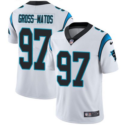 Nike Carolina Panthers #97 Yetur Gross-Matos White Men's Stitched NFL Vapor Untouchable Limited Jersey
