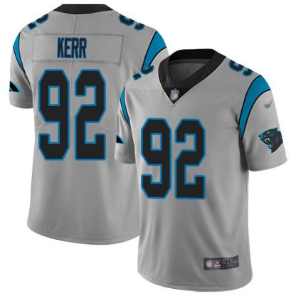 Nike Carolina Panthers #92 Zach Kerr Silver Men's Stitched NFL Limited Inverted Legend Jersey