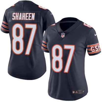 Nike Chicago Bears #87 Adam Shaheen Navy Blue Team Color Women's Stitched NFL Vapor Untouchable Limited Jersey