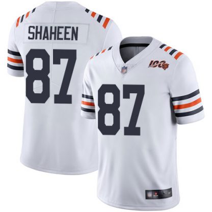 Nike Chicago Bears #87 Adam Shaheen White Alternate Men's Stitched NFL Vapor Untouchable Limited 100th Season Jersey