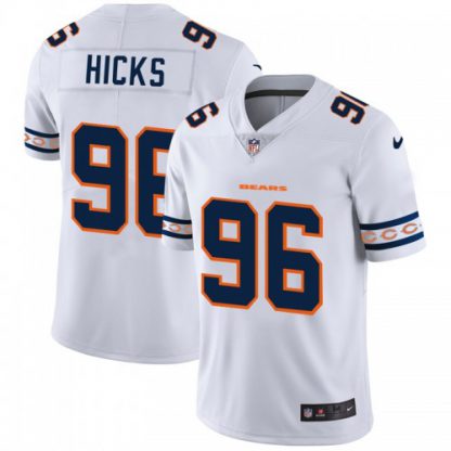 Chicago Chicago Bears #96 Akiem Hicks Nike White Team Logo Vapor Limited NFL Jersey