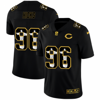 Chicago Chicago Bears #96 Akiem Hicks Men's Nike Carbon Black Vapor Cristo Redentor Limited NFL Jersey