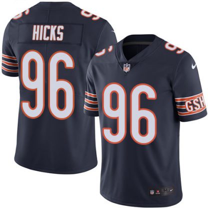 Nike Chicago Bears #96 Akiem Hicks Navy Blue Team Color Men's Stitched NFL Vapor Untouchable Limited Jersey