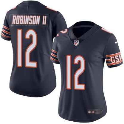 Nike Chicago Bears #12 Allen Robinson II Navy Blue Team Color Women's Stitched NFL Vapor Untouchable Limited Jersey