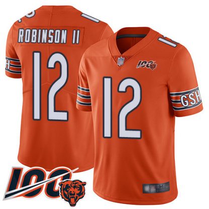 Nike Chicago Bears #12 Allen Robinson II Orange Youth Stitched NFL Limited Rush 100th Season Jersey