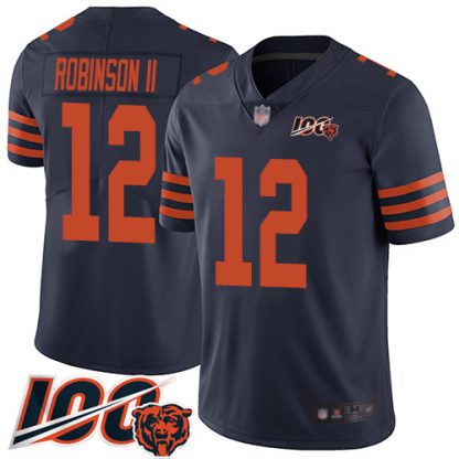 Nike Chicago Bears #12 Allen Robinson II Navy Blue Alternate Youth Stitched NFL 100th Season Vapor Limited Jersey