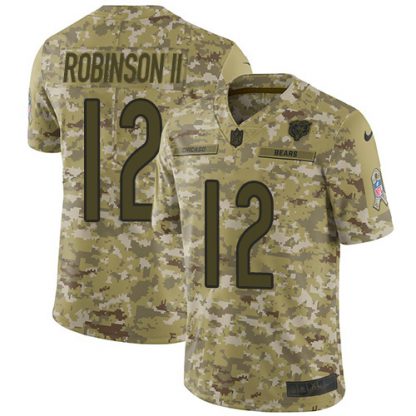 Nike Chicago Bears #12 Allen Robinson II Camo Men's Stitched NFL Limited 2018 Salute To Service Jersey
